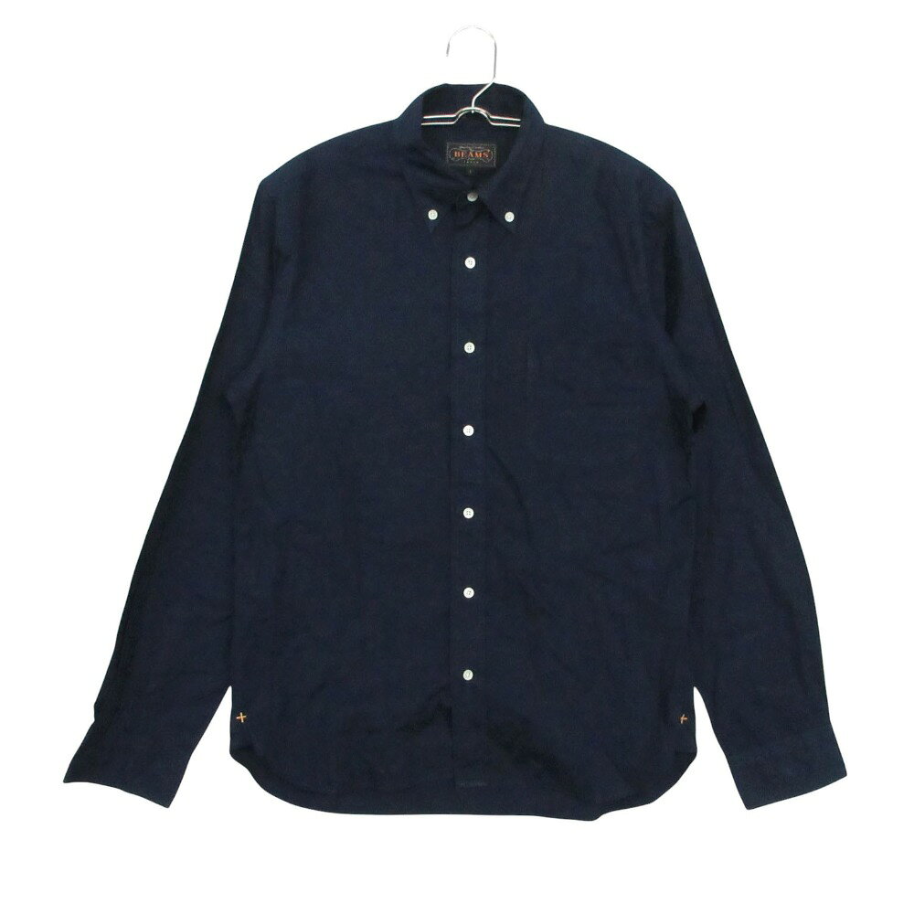 乐天商城 - BEAMS PLUS ビームスプラス 長袖シャツ 日本製 ボタンダウン ネイビー S【S】 メンズ 【中古】