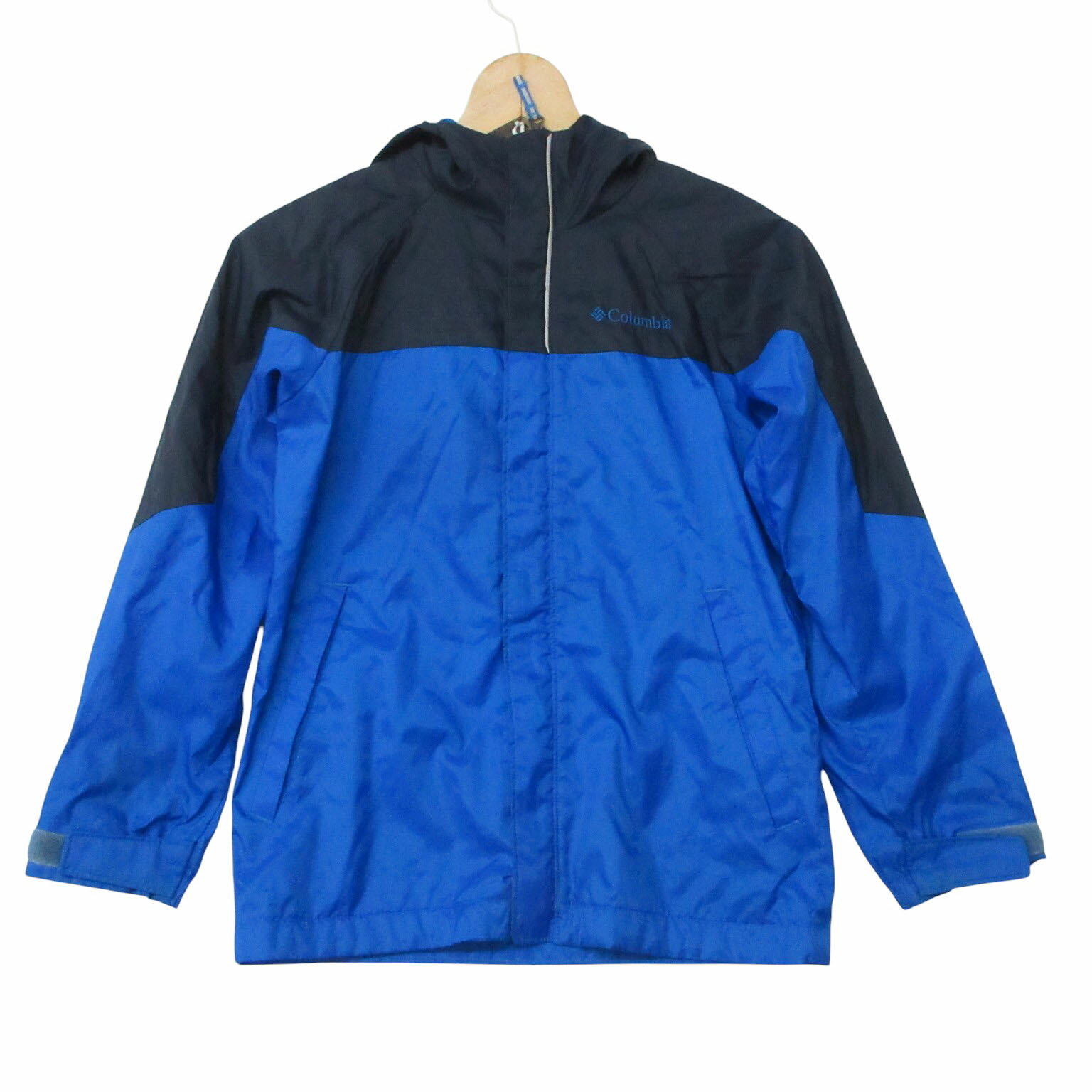 Rakuten - Columbia コロンビア マウンテンパーカー ナイロン ジャケット ブルゾン ジップアップ アウター 裏地メッシュ 子供服 ブルー S 8 【中古】
