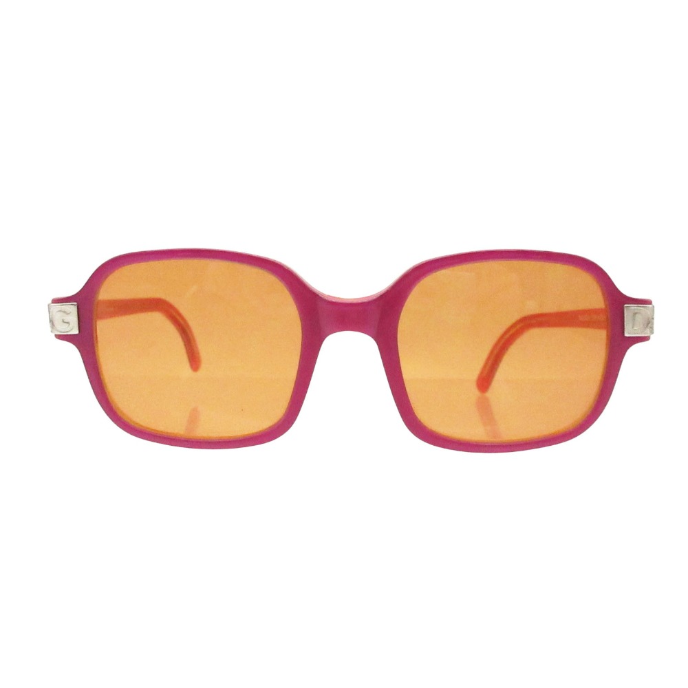 DOLCE & GABBANA - DOLCE&GABBANA ドルチェアンドガッバーナ D&G サングラス ロゴ入り 49□19 パープル メンズ レディース 【中古】