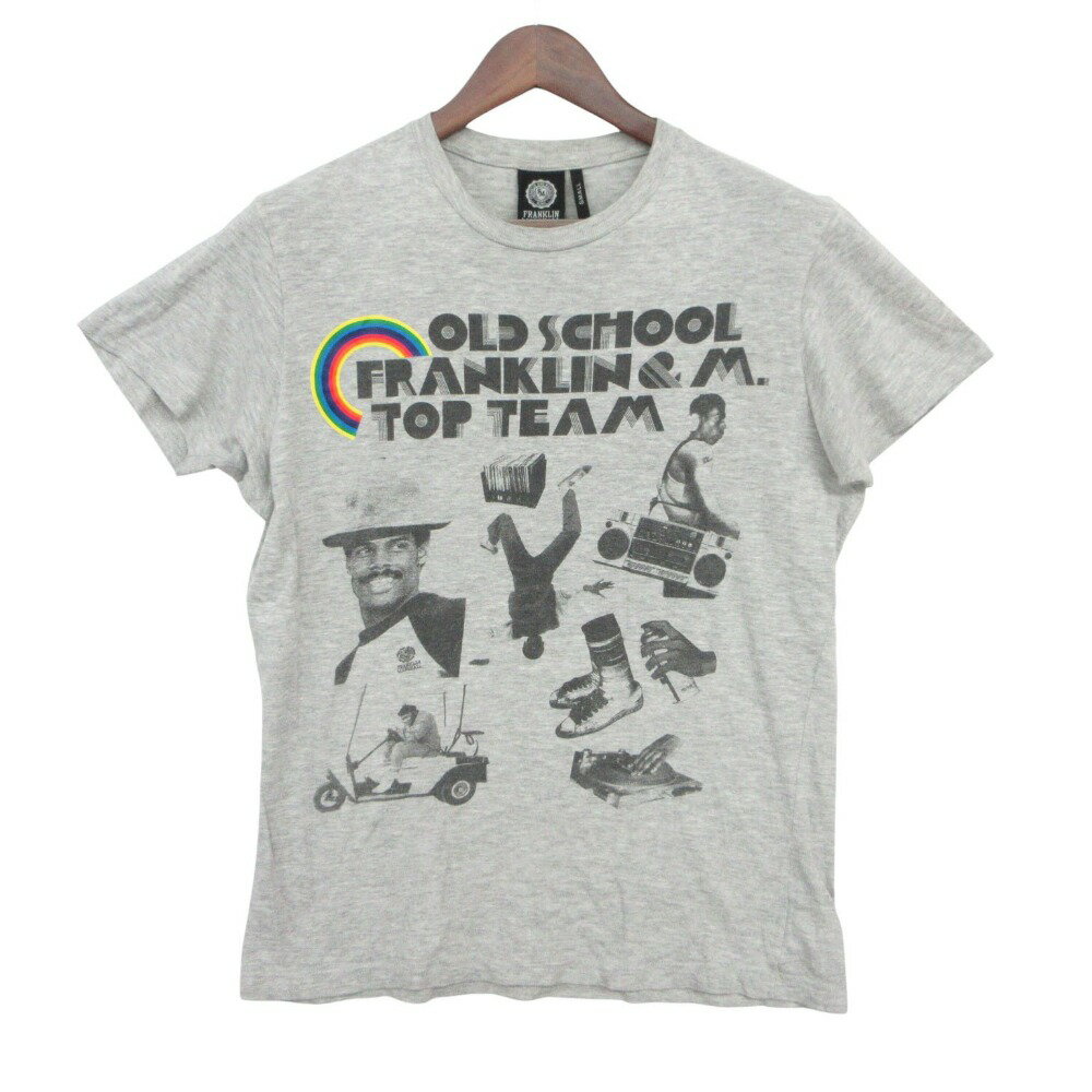 乐天商城 - FRANKLIN&MARSHALL フランクリンマーシャル 半袖Tシャツ プリント トップス グレー S メンズ 【中古】