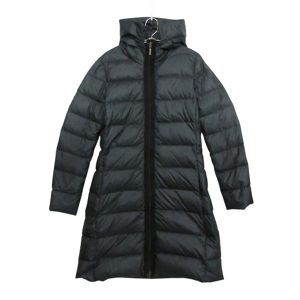 Rakuten - MONCLER モンクレール NANTESFUR ダウンジャケット コート ロング丈 120934934920 アウター ネイビー レディース 【中古】