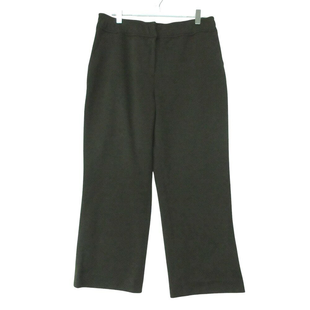 Rakuten - LEONARD レオナール パンツ 無地 ストレート ノータック プルオン ブラウン 76【XL】 レディース 【中古】