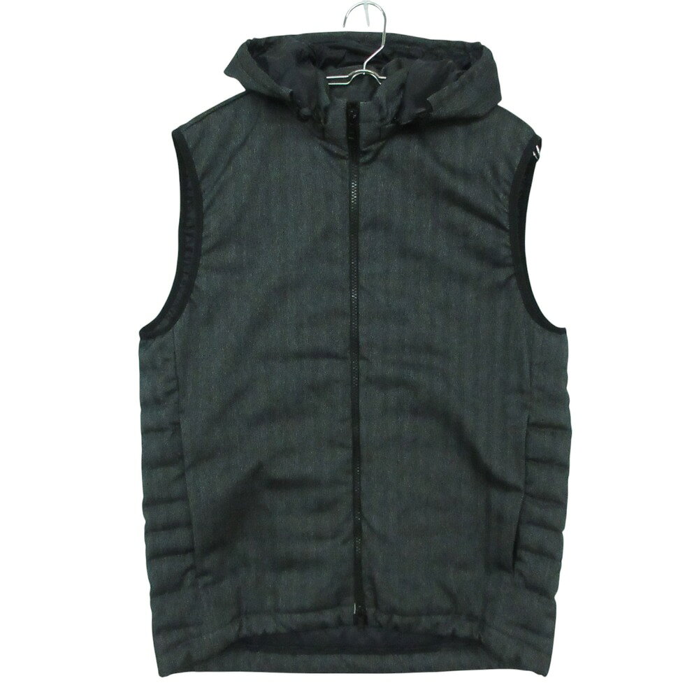 theory セオリー HAMES CLYDEBANK ダウンベスト アウター フーデッド ナイロン フルジップ ダークグレー S レディース 