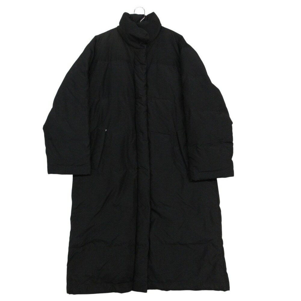 乐天商城 - 美品 Donna Karan ダナキャラン クラシック コート ダウン ロング アウター ブラック S【S】 レディース 【中古】