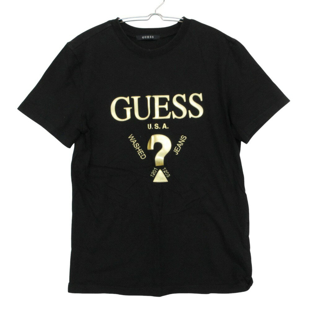 Rakuten - Guess ゲス 半袖Tシャツ トップス コットン ロゴ ブラック M【M】 レディース 【中古】