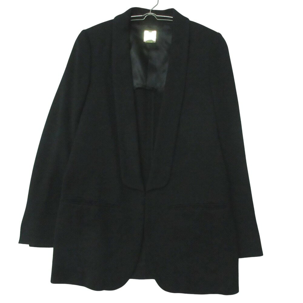 Rakuten - MUSE Deuxieme Classe ミューズ ドゥーズィエムクラス テーラードジャケット ショールカラー ロングジャケット ブラック 36【S】 レディース 【中古】