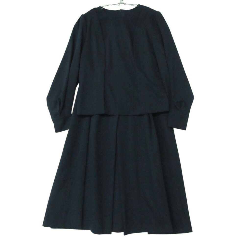 Rakuten - season style lab シーズンスタイルラボ セットアップ 長袖 ブラウス フレア ロング スカート セット ネイビー 38【M】 レディース 【中古】