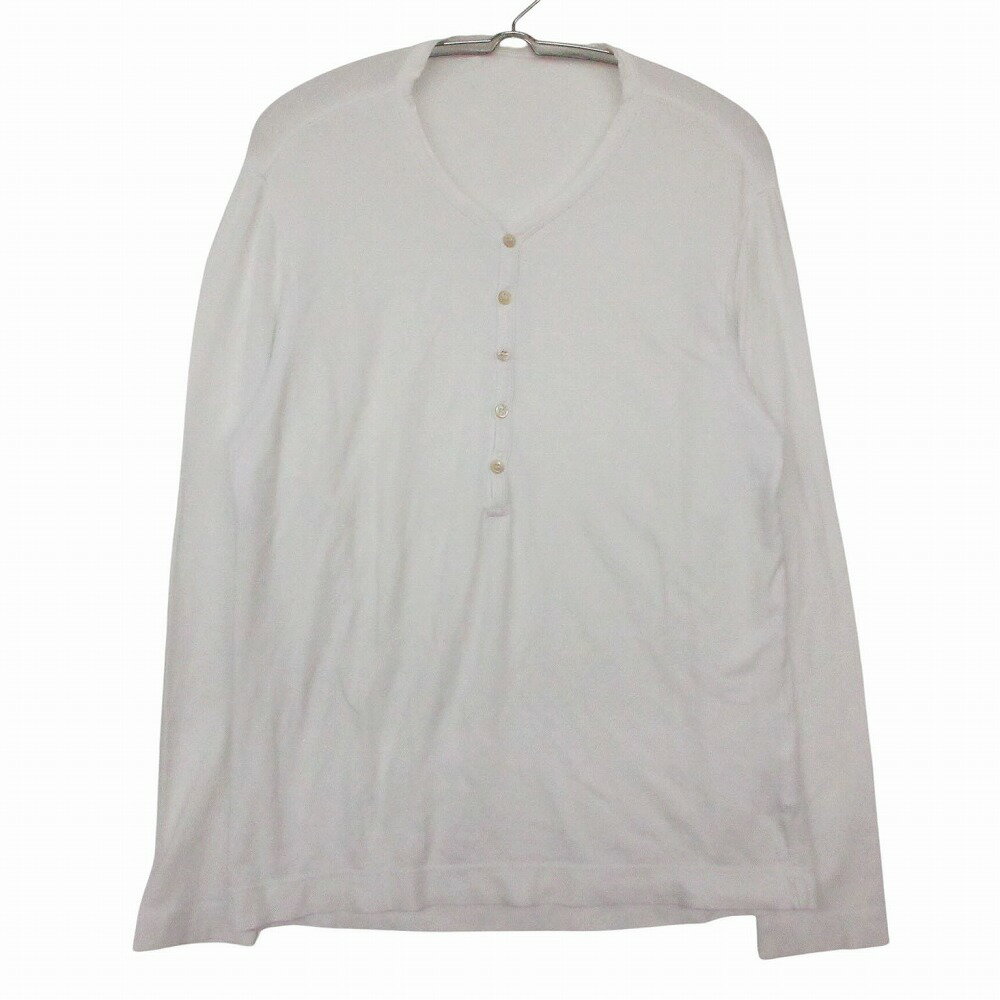 Rakuten - CIRCOLO チルコロ1901 長袖Tシャツ ヘンリーネック コットン トップス ホワイト メンズ 【中古】