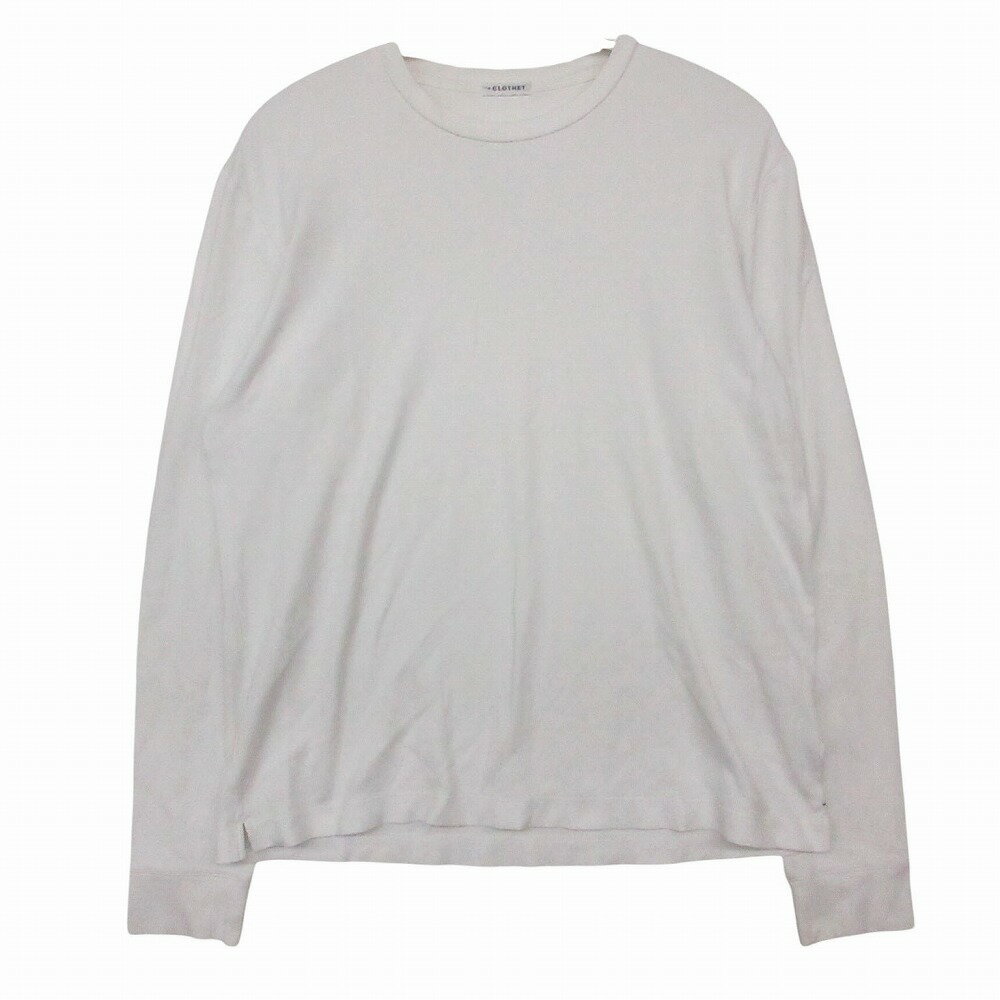 Rakuten - CLOTHET クロスクローゼット 長袖Tシャツ Tailored Long Sleeve ロングスリーブカットソー クルーネック ホワイト 1【S】 メンズ 【中古】