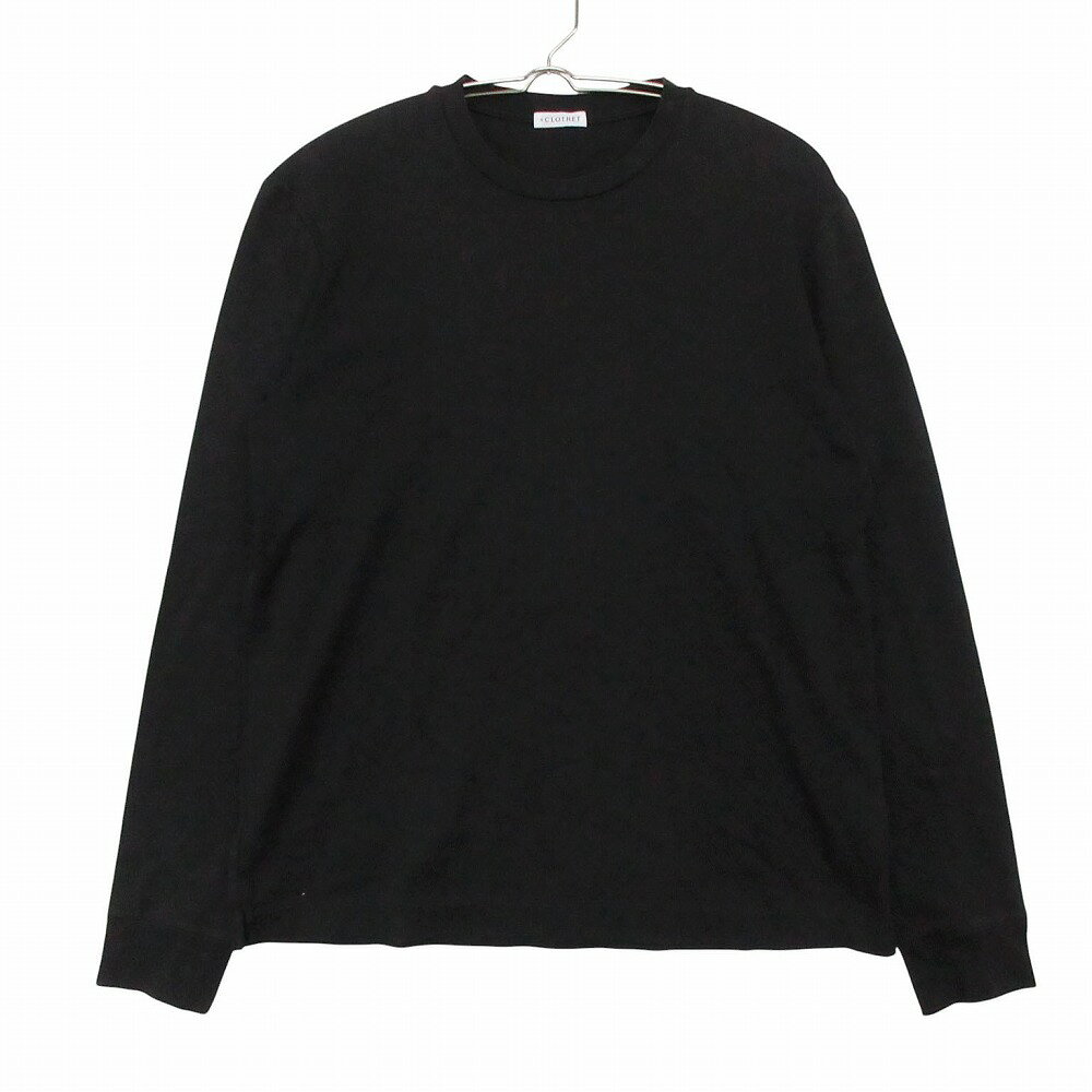 Rakuten - CLOTHET クロスクローゼット 長袖Tシャツ Tailored Long Sleeve T-shirt ロングスリーブカットソー クルーネック ブラック 1【S】 メンズ 【中古】