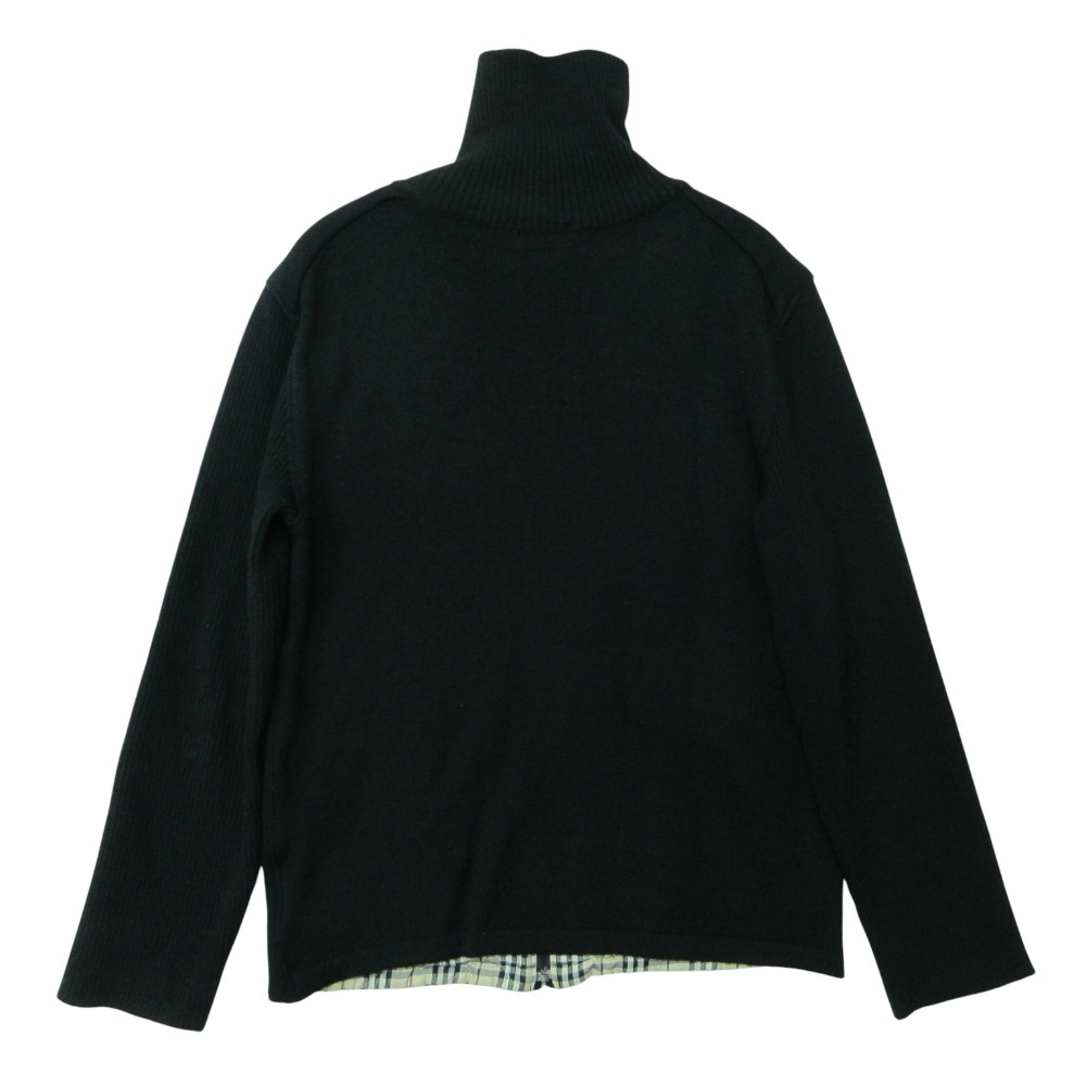 BURBERRY BLACK LABEL バーバリーブラックレーベル ブルゾン ジップアップ ニット ジャケット ホース刺繍 裏 comradebarge-10018287 コムレイドバージ楽天市場店 サンプル画像2
