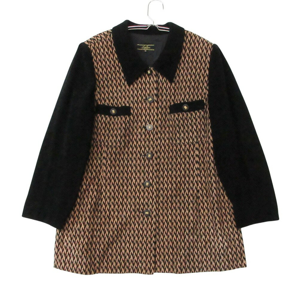 TAKEO KIKUCHI SPORT - Gianfranco FERRE ジャンフランコフェレ ブルゾン レザージャケット ダブルブレスト ベルベットパイピング アウター ブラック 42 メンズ 【中古】