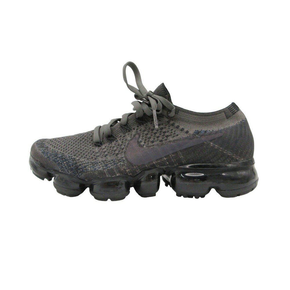 乐天商城 - NIKE ナイキ スニーカー エアユニット スウッシュロゴ ローカット ヴェイパーマックス ニットアッパー ブラック 6.5 23.5cm メンズ 【中古】