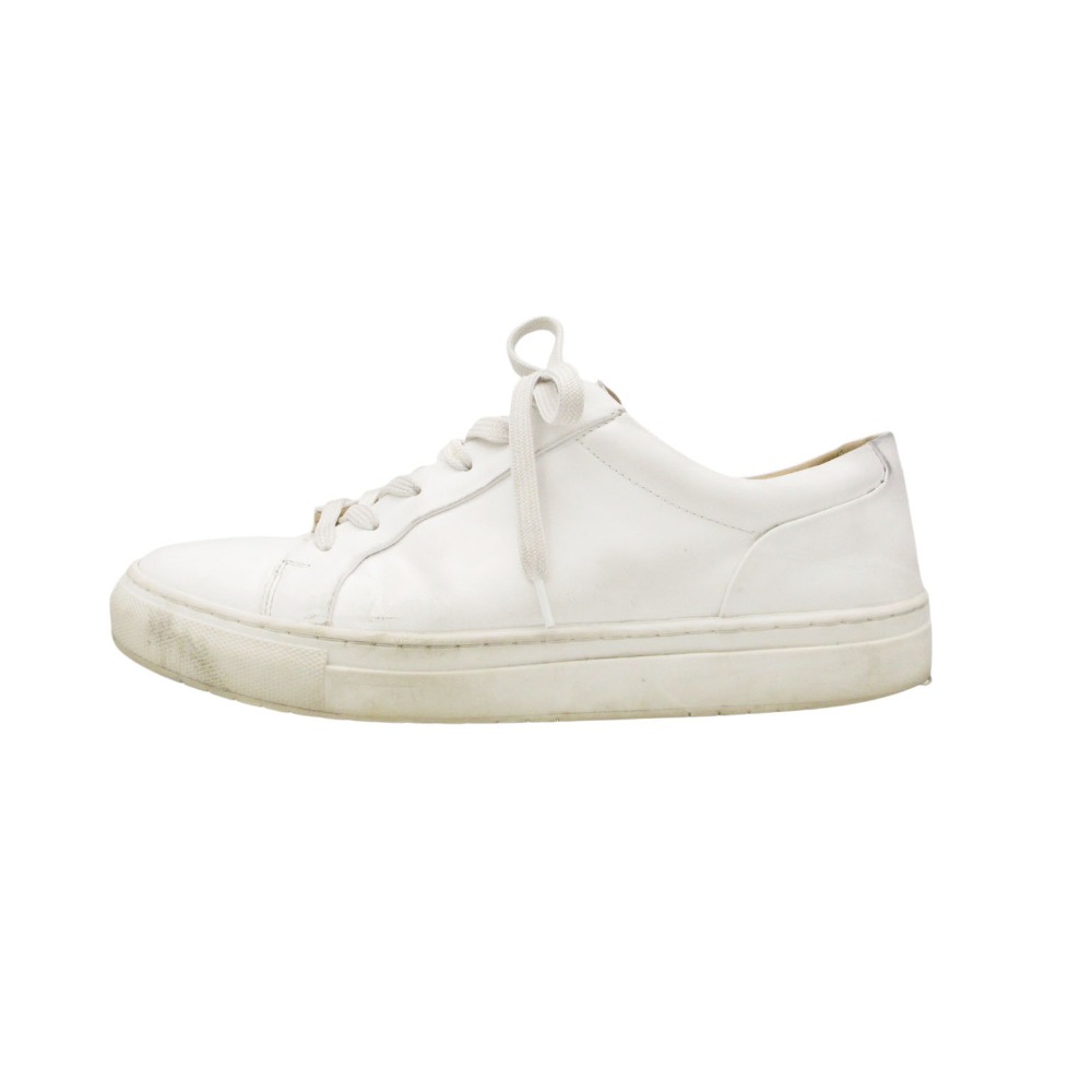 Rakuten - alfredoBANNISTER アルフレッドバニスター スニーカー SHOO IN SHOE シューインシュー ローカット モールドソール オールレザー ホワイト 41 25.5cm メンズ 【中古】