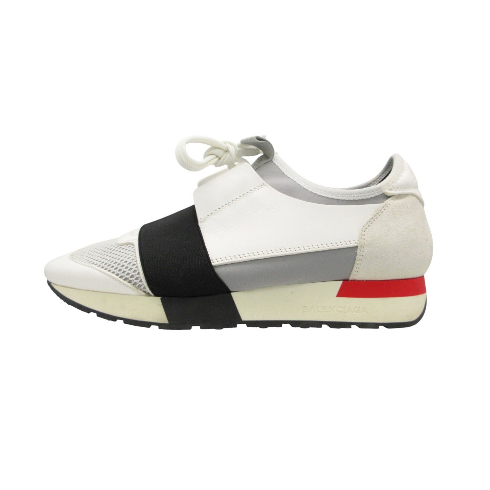 Rakuten - BALENCIAGA バレンシアガ スニーカー レースランナー シューズ 靴 ホワイト 24cm レディース 【中古】