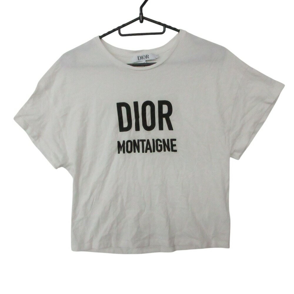Rakuten - Dior ディオール 半袖Tシャツ ロゴ コットン ホワイト 12【S】 【中古】