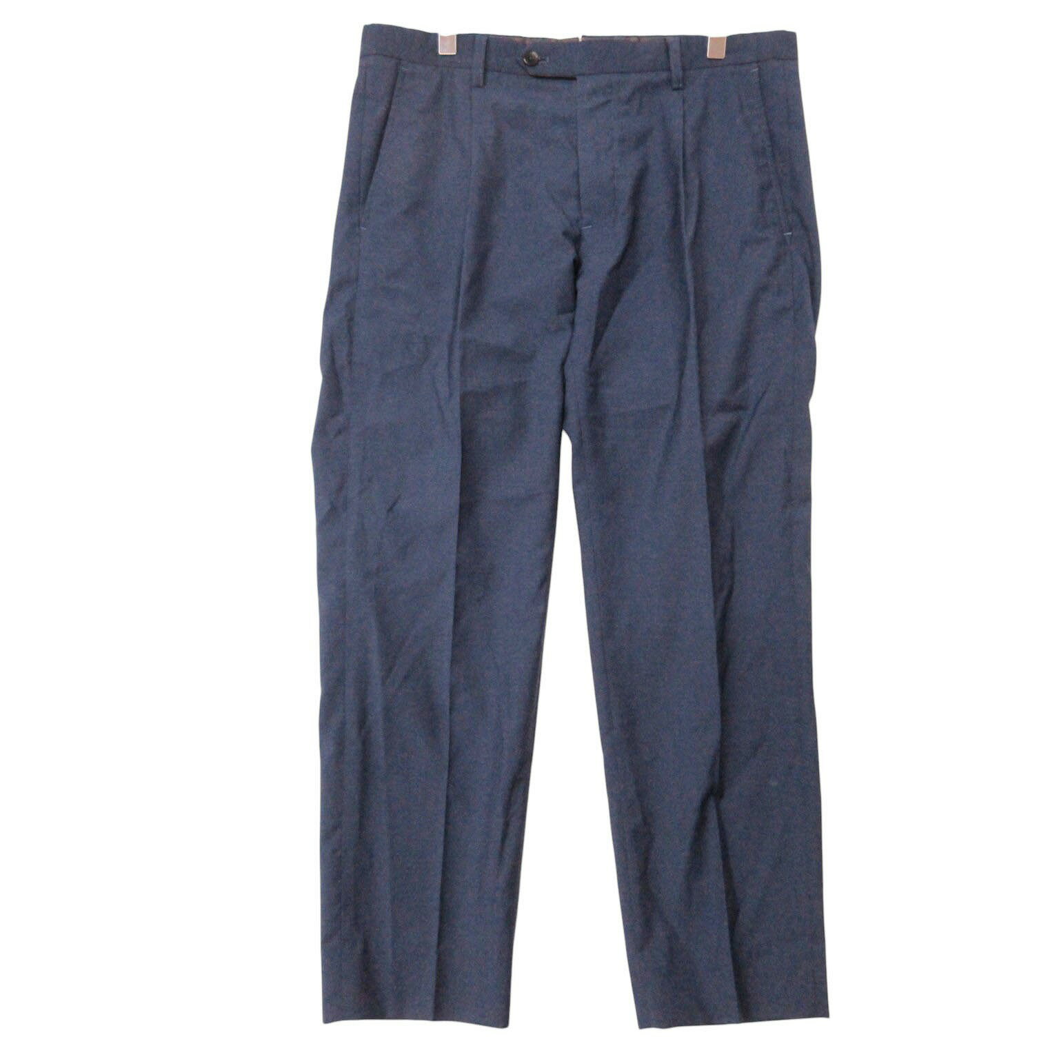 Rakuten - ANGLAIS アングレー パンツ ウール レギュラーフィット 日本製 ブルー 48【L】 メンズ 【中古】