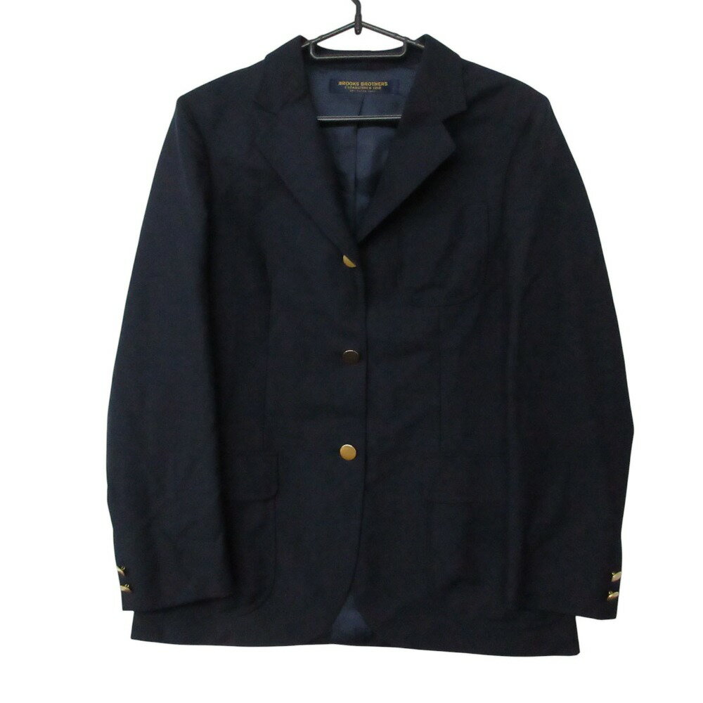 乐天商城 - Brooks Brothers ブルックスブラザーズ テーラードジャケット 金ボタン 紺ブレ ブレザー ネイビー 11【L】 レディース 【中古】