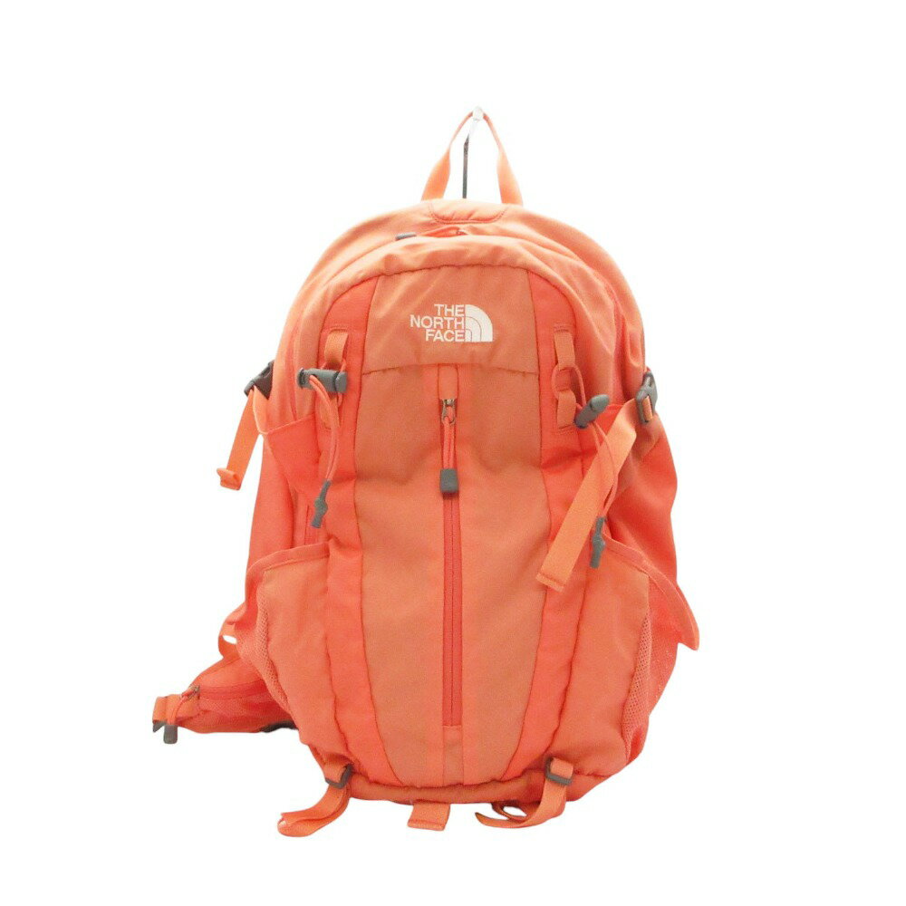 THE NORTH FACE ザ ノースフェイス リュック デイパック アウトドア デイパック ナイロン ワサッチ ライトオレンジ メンズ レディース 【中古】