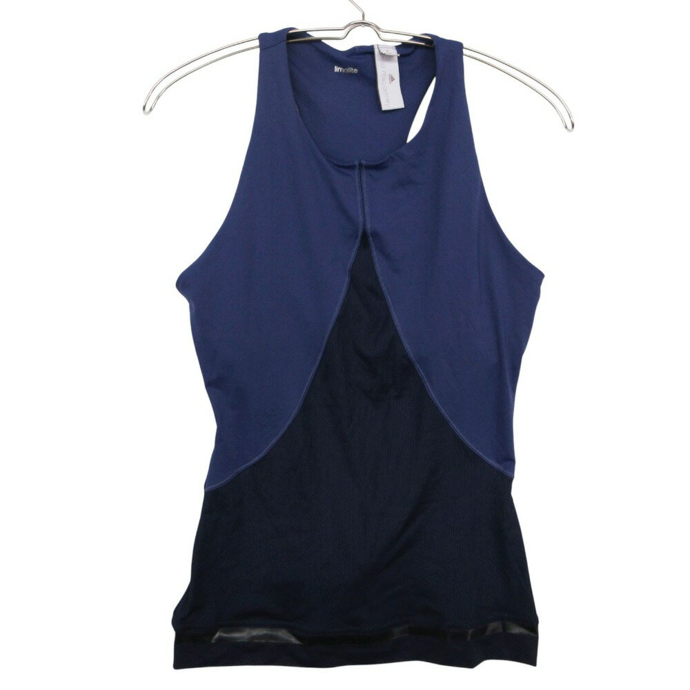 樂天商城 - adidas by Stella McCartney アディダスバイステラマッカートニー タンクトップ ストレッチ ジャージー素材 ノースリーブ カットソー パープル S レディース 【中古】