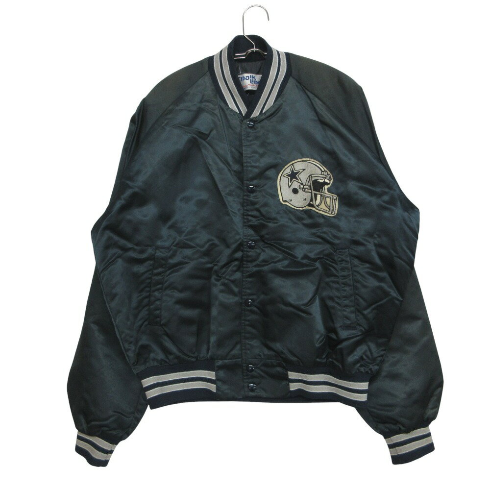Rakuten - 90's ヴィンテージ Chalk Line チョークライン スタジャン NFL COWBOYS stadium jacket USA製 スタジアム ジャンパー ジャケット グリーン 2【L】 メンズ 【中古】