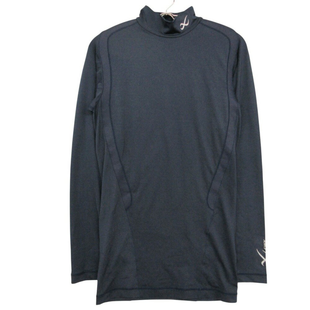 乐天商城 - CW-X ワコール カットソー ストレッチ Tシャツ 長袖 ハイネック スポーツ ピチピチ ネイビー L メンズ 【中古】