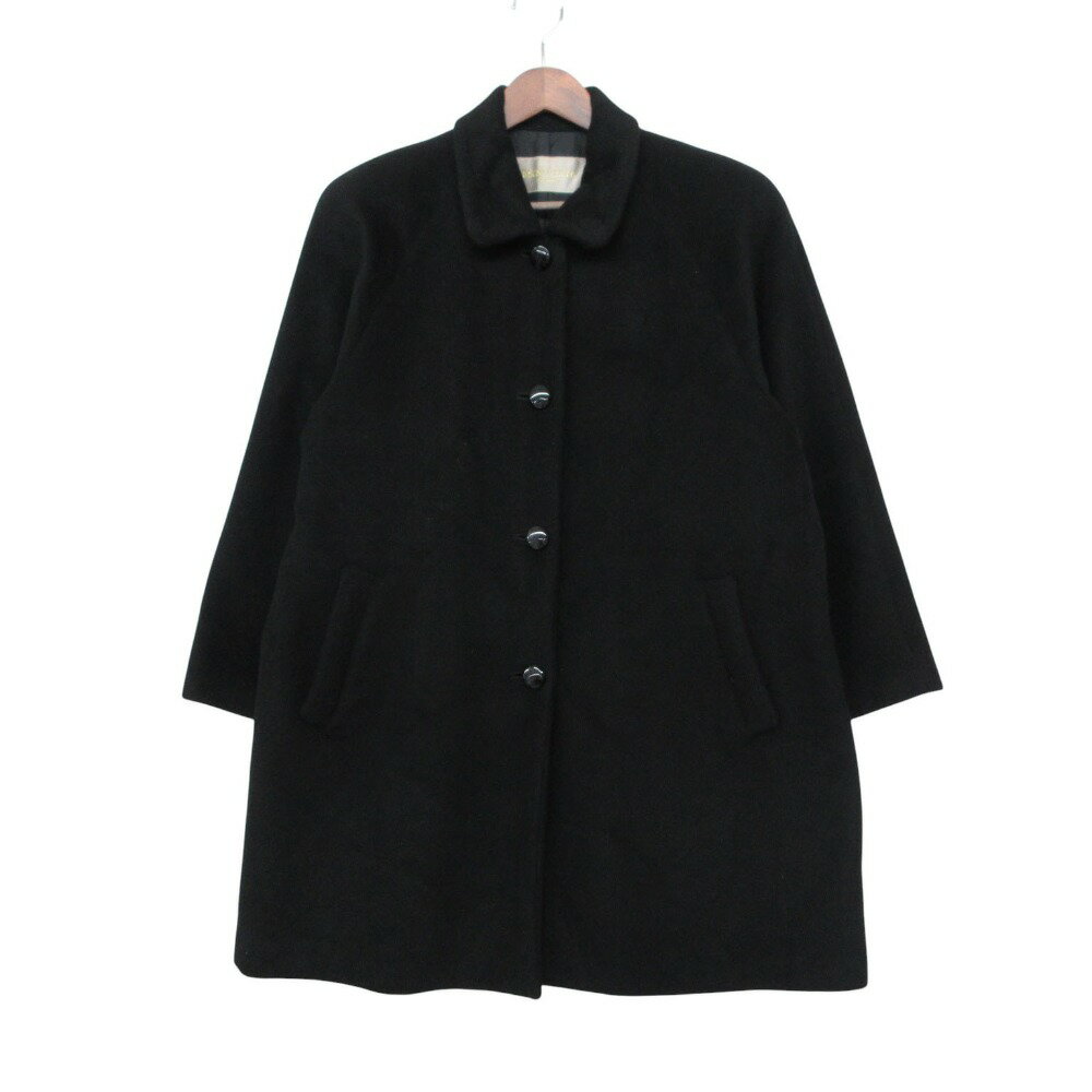 乐天商城 - RECENT PIECE レセントピース コート アンゴラ ウール ステンカラー アウター ブラック 11BR【L】 レディース 【中古】