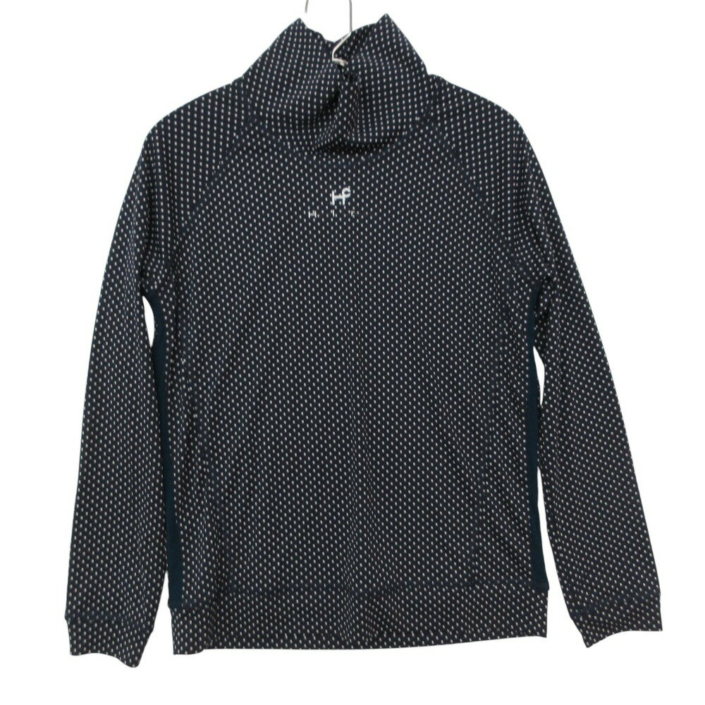 Rakuten - Heal Creek ヒールクリーク 長袖シャツ トップス ゴルフウェア インナー ハイネック ドット ネイビー 40【M】 レディース 【中古】