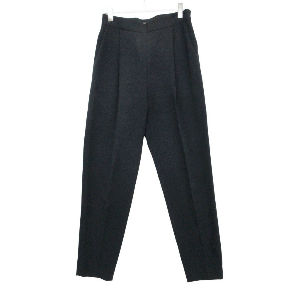 乐天商城 - 19SS BALLSEY ボールジー パンツ トリアセテート ポリエステル フロント タック テーパード トラウザー ボトムス ネイビー 32 5号 レディース 【中古】