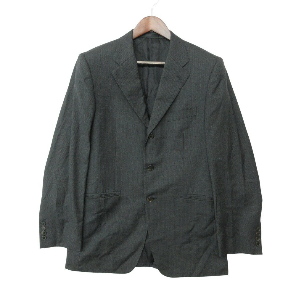 乐天商城 - Paul Smith ポール・スミス テーラードジャケット Lessona生地 SUPERCLASS 120's チョークストライプ柄 アウター グレー XL【XL】 メンズ 【中古】