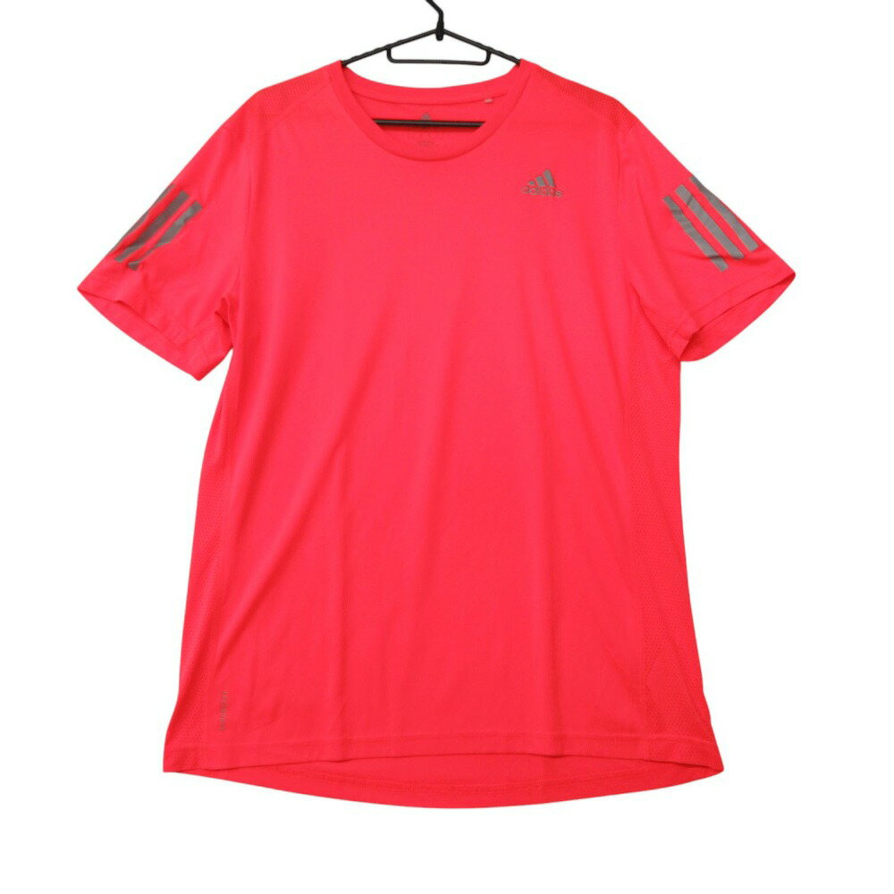 Rakuten - 19SS adidas アディダス 半袖Tシャツ OWN THE RUN TEE クルーネック ロゴ 蛍光 スポーツウェア カットソー トップス ネオンオレンジ M メンズ 【中古】