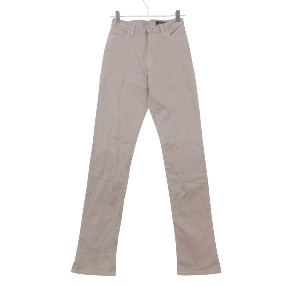 乐天商城 - Refine jean WOW リファイン ジーンズ パンツ ストレッチ スキニー スリム ボトムス グレージュ 26 レディース 【中古】