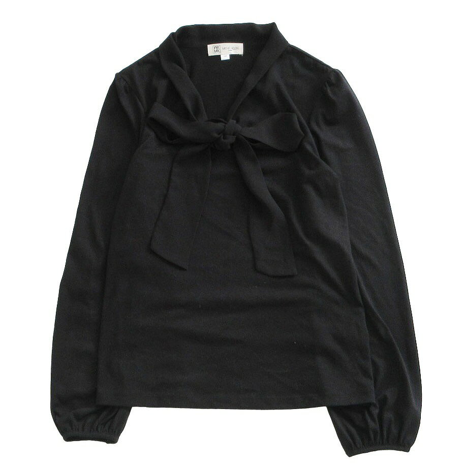 Rakuten - MICHEL KLEIN ミッシェルクラン ブラウス リボン ブラック 38【M】 レディース 【中古】