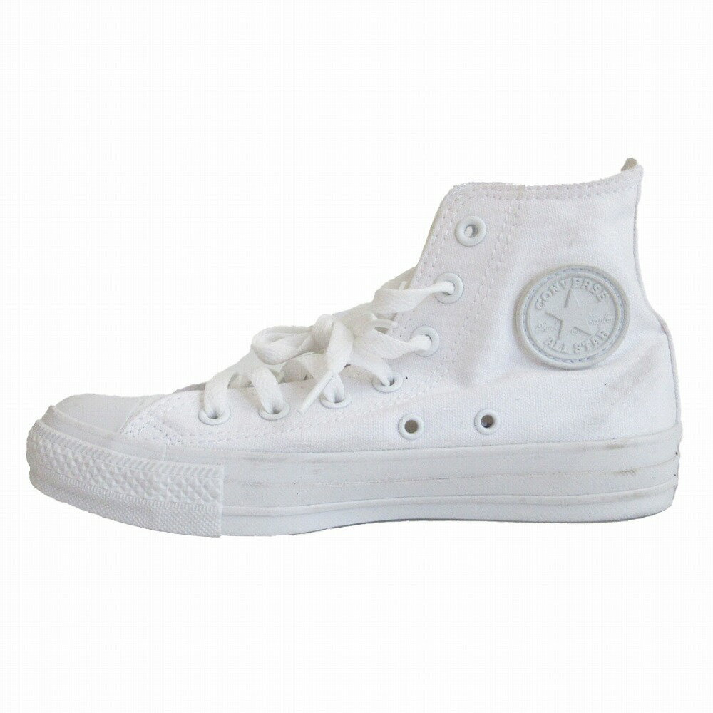 樂天商城 - CONVERSE コンバース スニーカー シューズ 靴 ハイカット キャンバス生地 ロゴ ホワイト 4 23cm レディース 【中古】