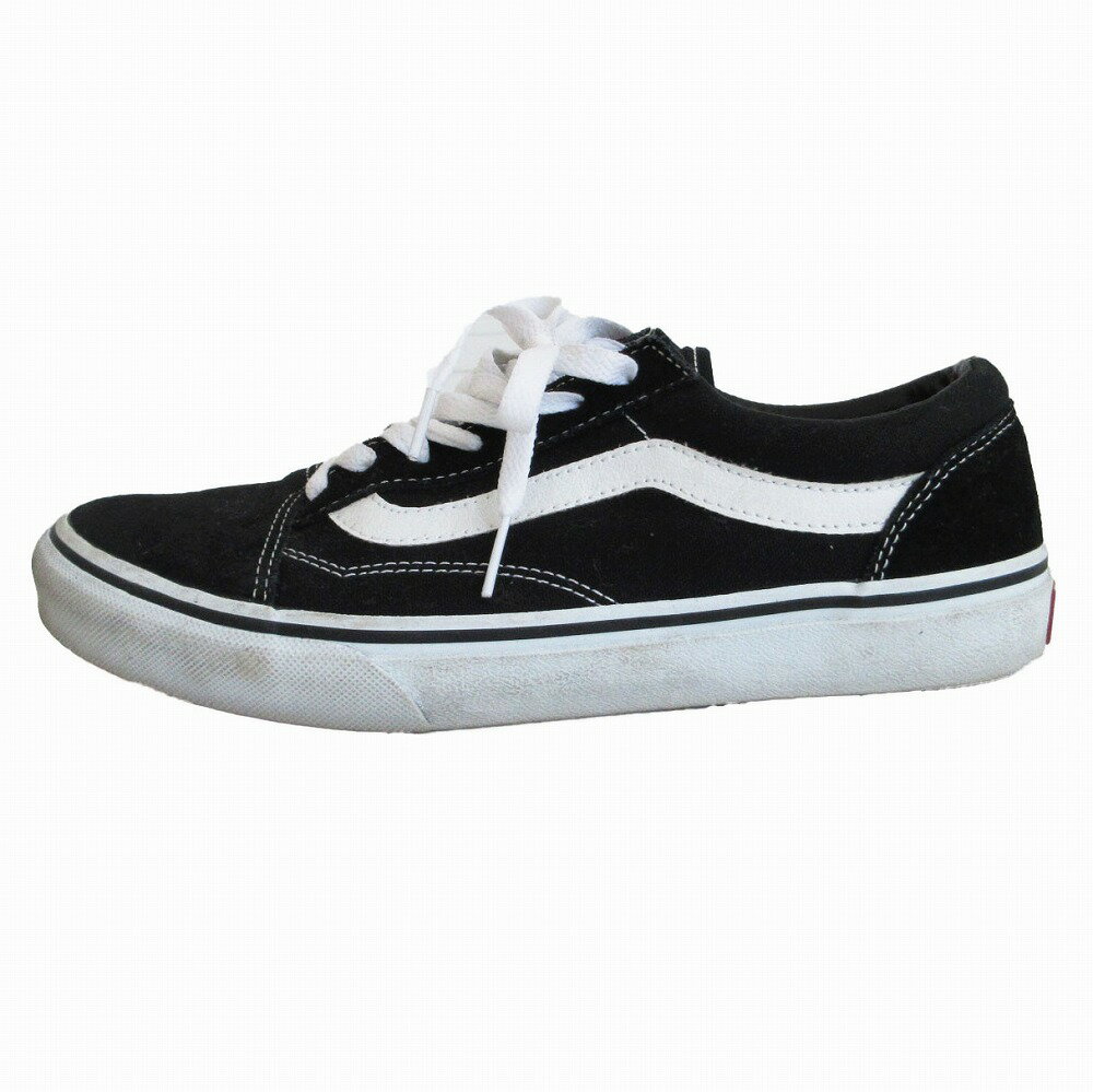 樂天商城 - VANS バンズ スニーカー シューズ 靴 ローカット スエード キャンバス生地 ブラック 8 26cm レディース 【中古】