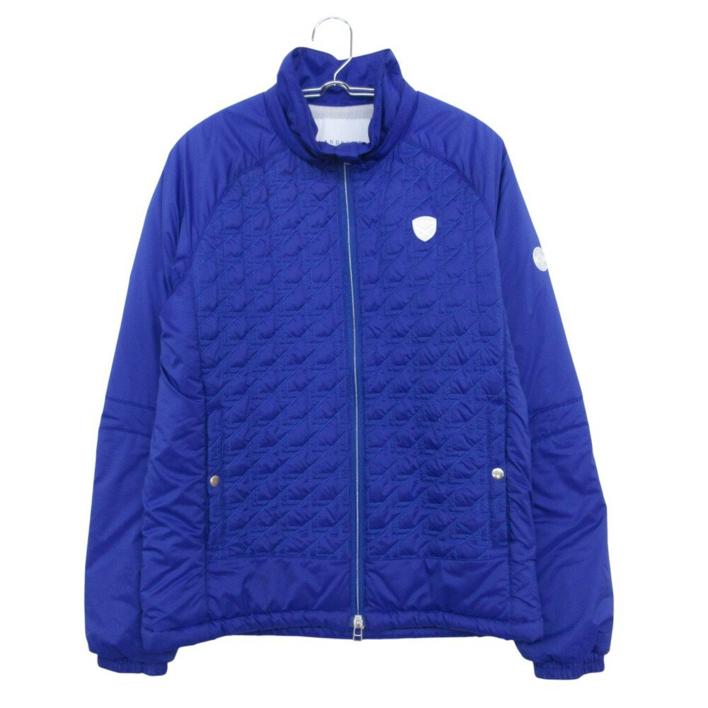 乐天商城 - St ANDREWS セントアンドリュース ブルゾン 中綿入り ジャケット ナイロン ゴルフウェア 上着 ブルー M メンズ 【中古】
