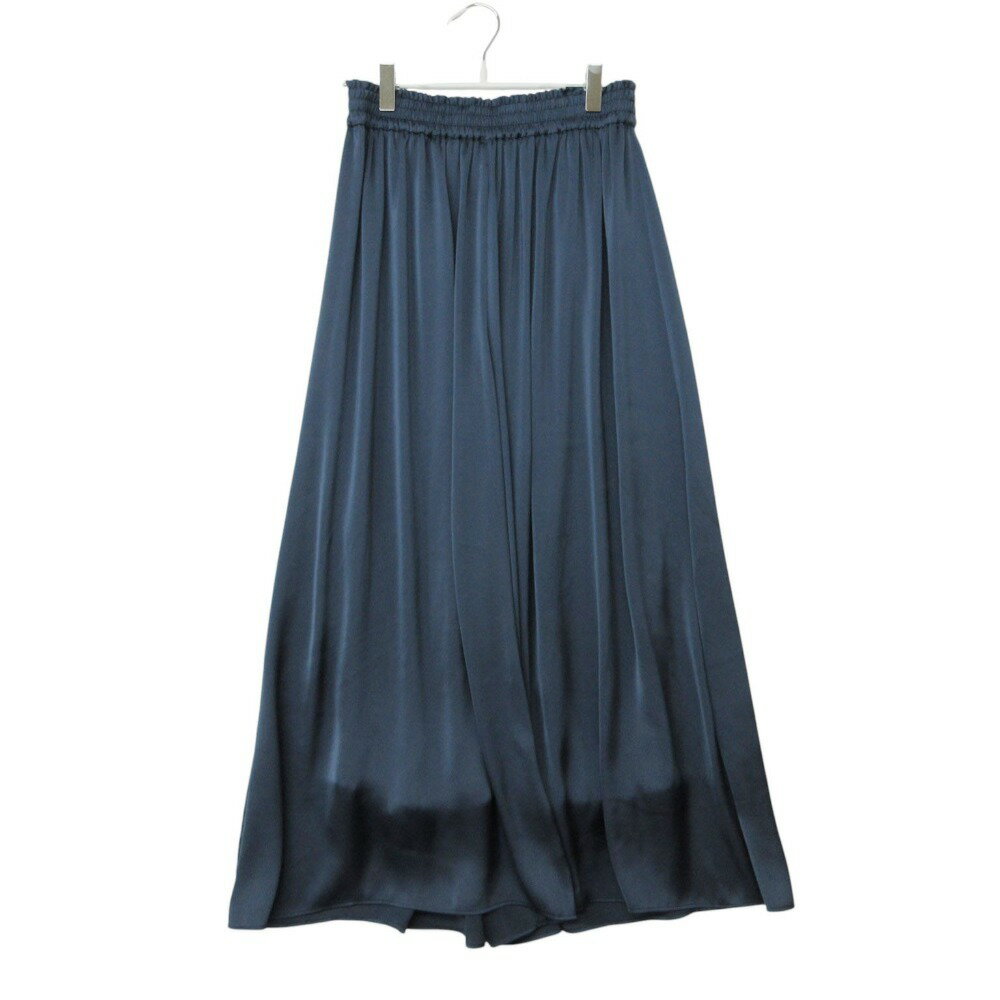 乐天商城 - 美品 Area Free 自由区 パンツ サテン ワイド ボトムス フルレングス ネイビー 38【M】 レディース 【中古】