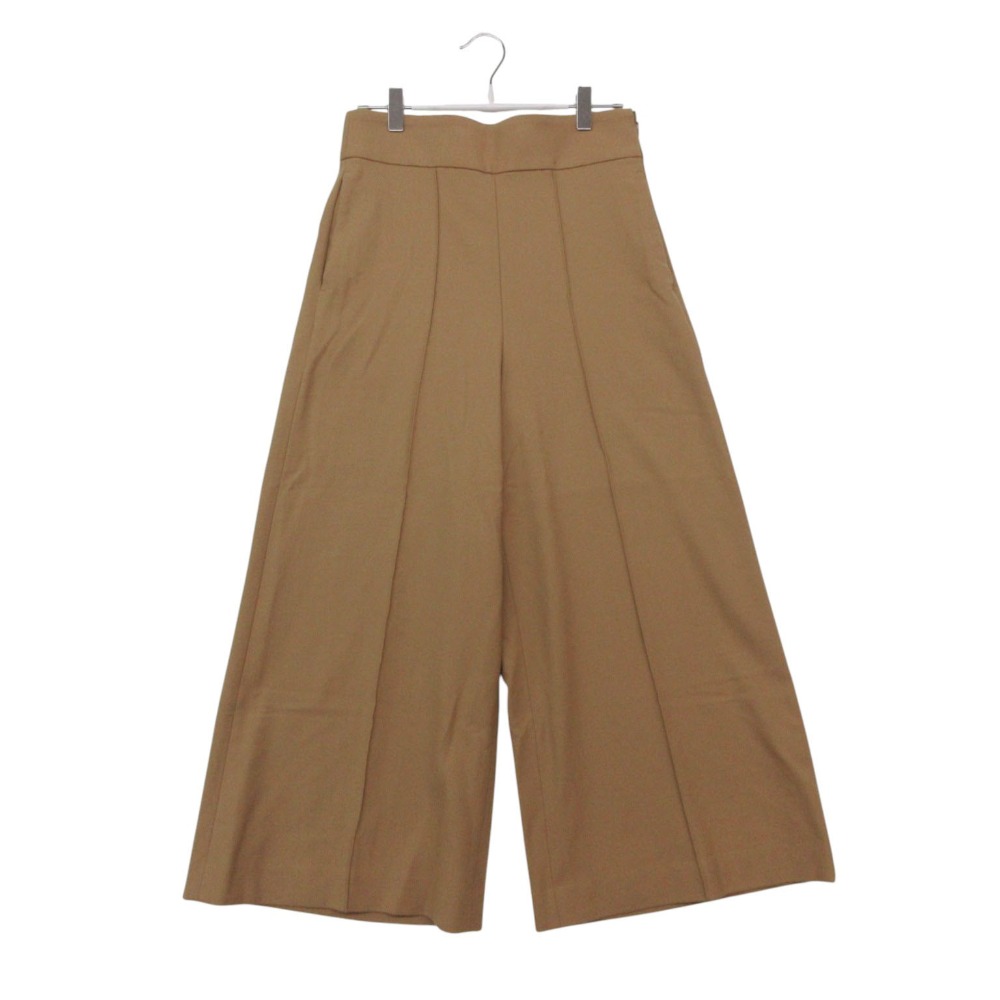 樂天商城 - DES PRES デプレ パンツ ワイド センタープレス サイドジップ ベージュブラウン 34【XS】 レディース 【中古】