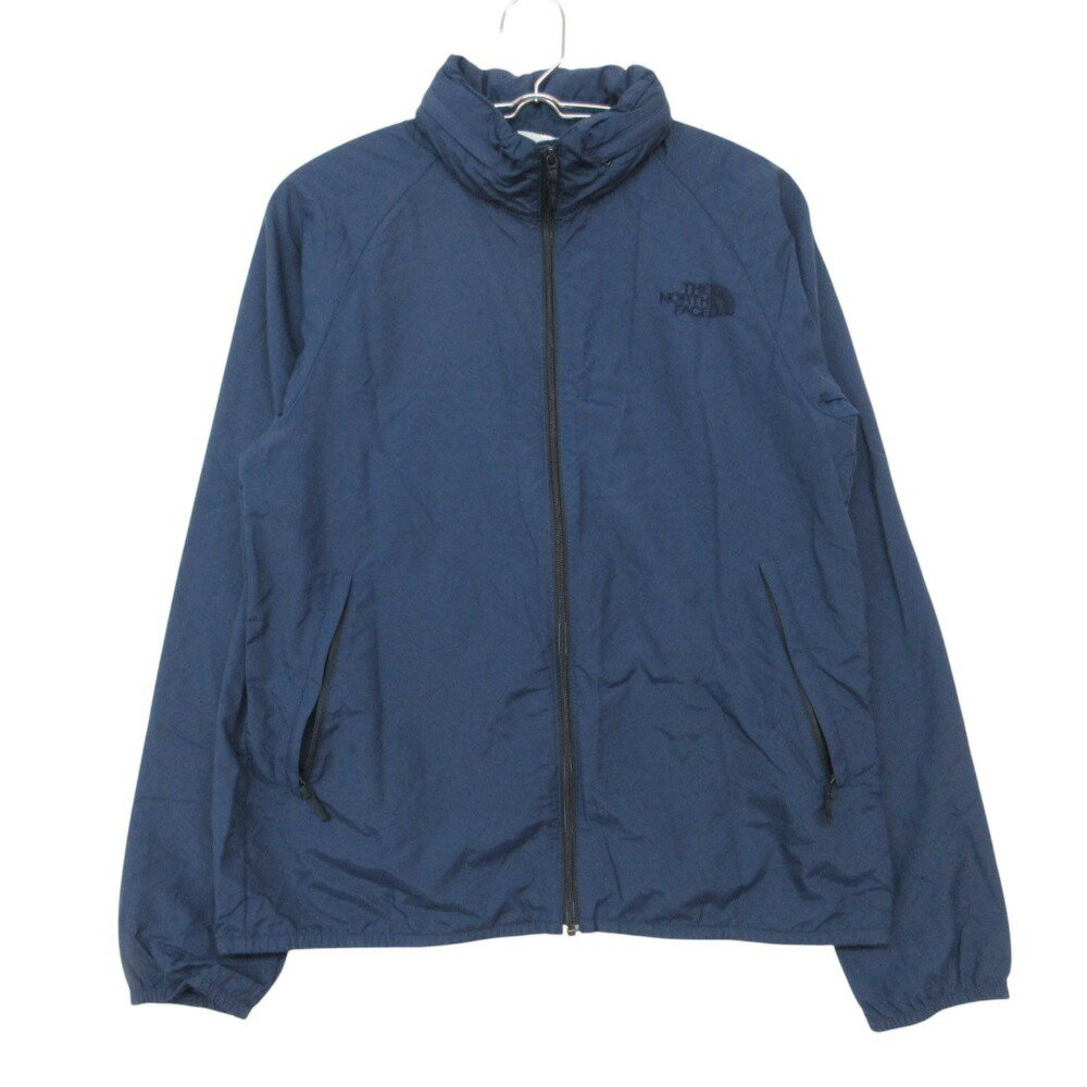樂天商城 - THE NORTH FACE ザ・ノースフェイス ナイロンジャケット ナイロン ハイネック フルジップ 長袖 ウィンドブレーカー ブランドロゴ ネイビー M【M】 メンズ 【中古】