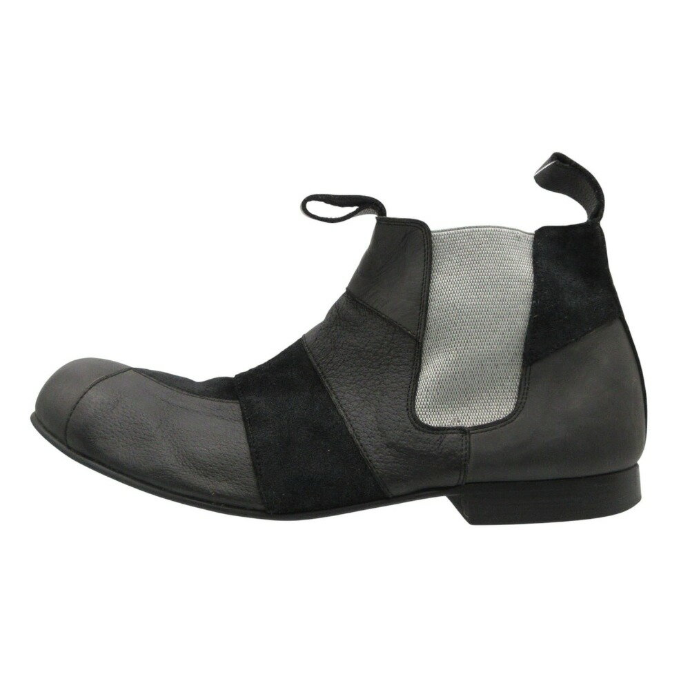 COMME des GARCONS コムデギャルソン ブーツ HOMME PLUS オムプリュス 11AW パッチワーク レザー チェルシー サイドゴア シューズ 靴 ..