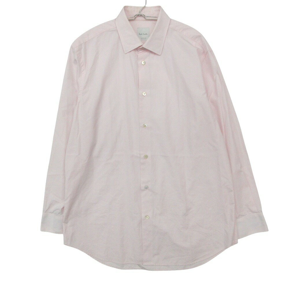 樂天商城 - PAUL SMITH COLLECTION ポールスミスコレクション 長袖シャツ ドレスシャツ コットン100％ イタリア製 ピンク メンズ 【中古】