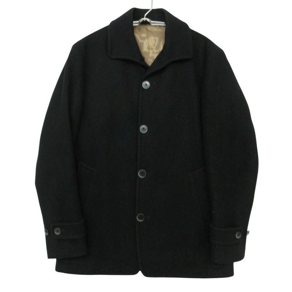 樂天商城 - TAKEO KIKUCHI タケオキクチ コート ウール混 アウター ショート丈 ブラック 1【S】 メンズ 【中古】