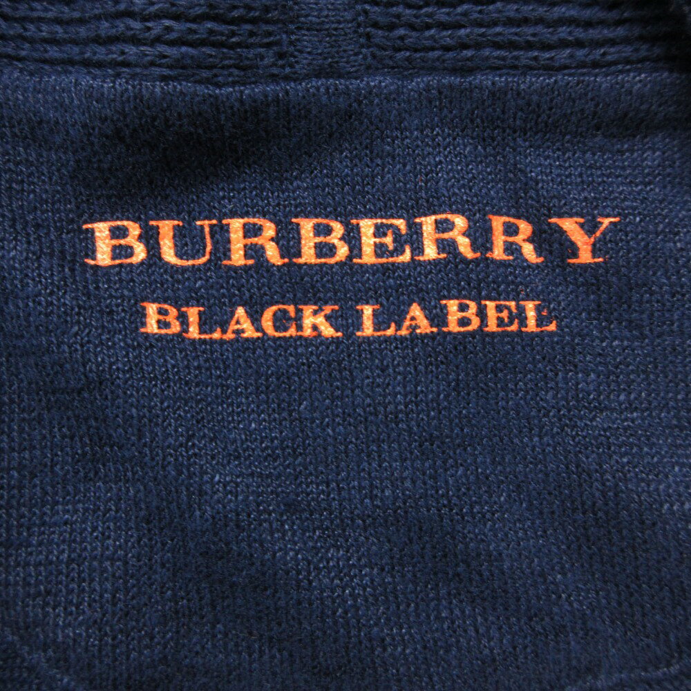 BURBERRY BLACK LABEL バーバリーブラックレーベル カーディガン リネン ニット ホース刺繍 トップス ネイビ comradebarge-10020823 コムレイドバージ楽天市場店 サンプル画像3