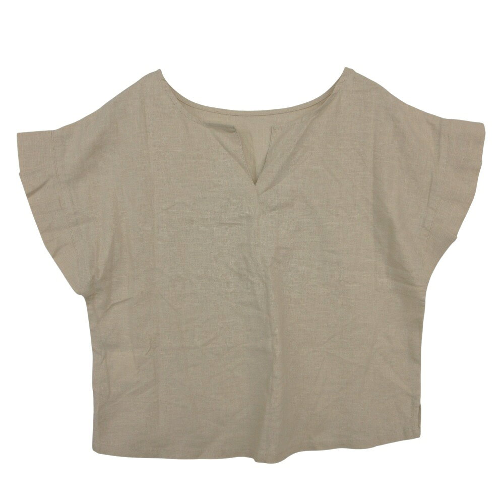 URBAN RESEARCH アーバンリサーチ カットソー リネン トップス フレンチスリーブ プルオーバー IT25-23B002 ライトベージュ FREE レディース 