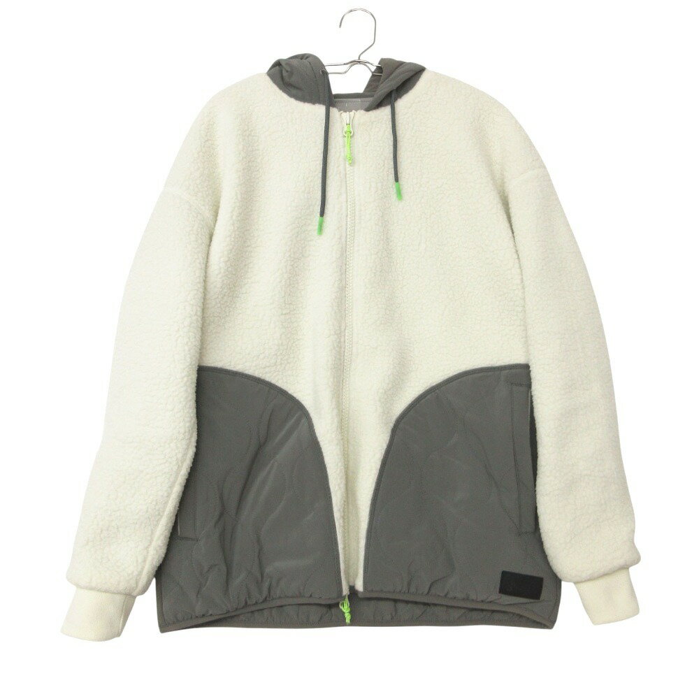 夹克 - HUITIEME ウィッテム ブルゾン ボアフリース フルジップパーカー アウター 191-57011-098 ホワイト S メンズ 【中古】