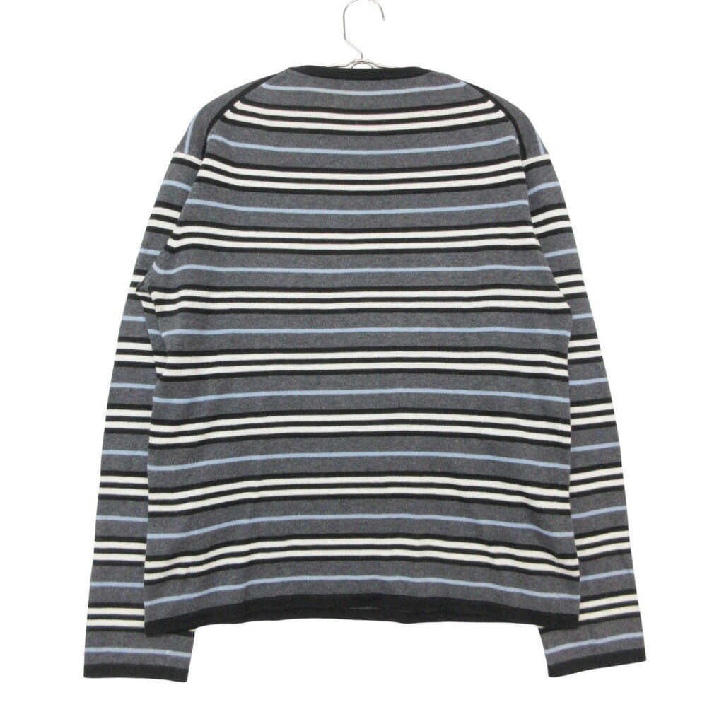 美品 BURBERRY BLACK LABEL バーバリーブラックレーベル 長袖Tシャツ ボーダー トップス 刺繍 グレー 2 comradebarge-10020908 コムレイドバージ楽天市場店 サンプル画像2