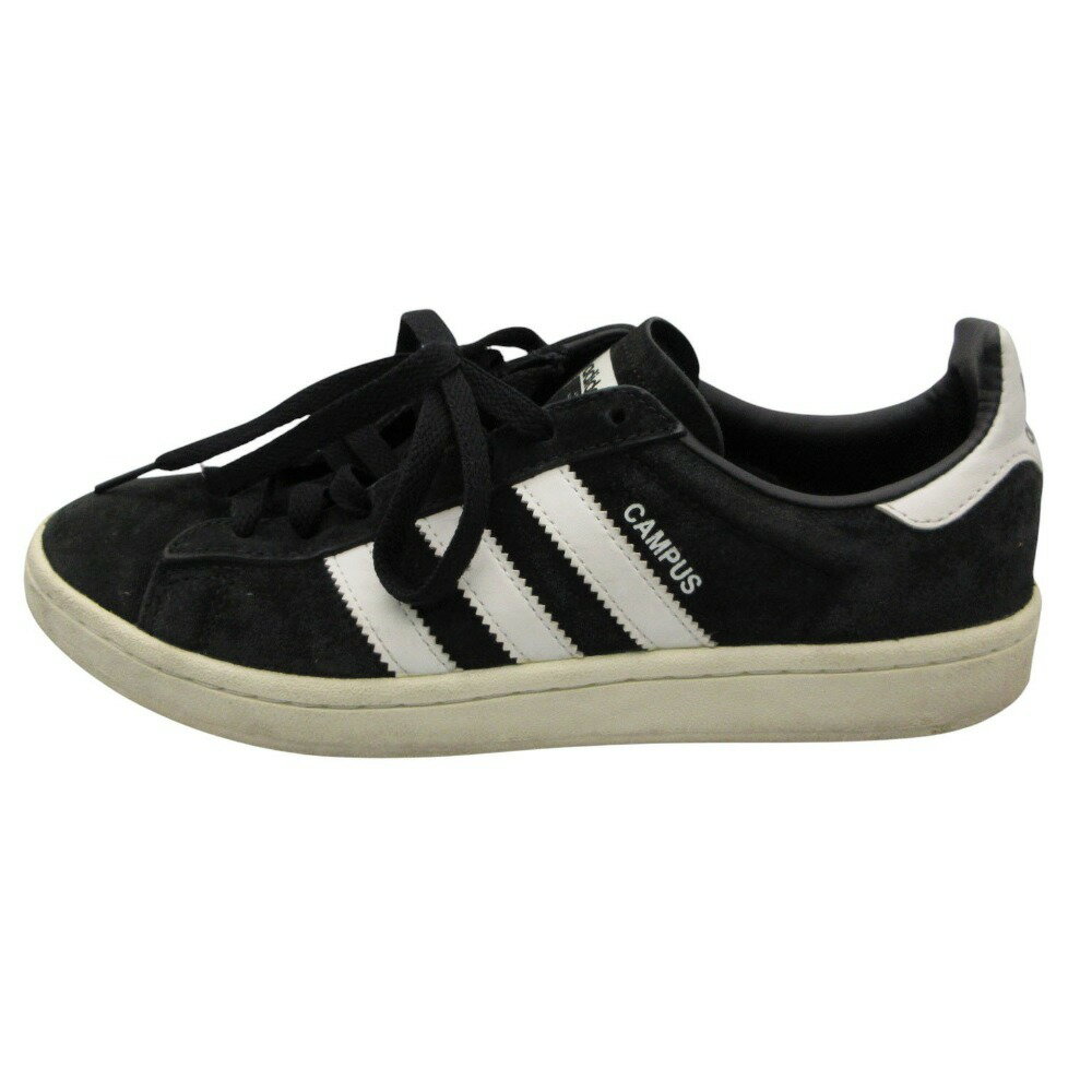 樂天商城 - 17SS adidas アディダス スニーカー CAMPUS キャンパス ピッグスキンヌバック スエード シューズ 靴 ブラック 7 25cm メンズ 【中古】