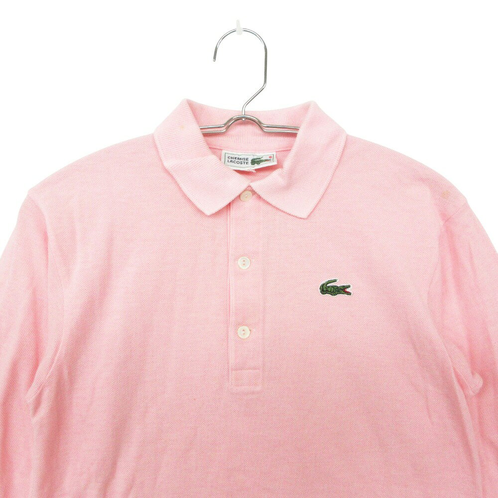 コムレイドバージ楽天市場店のLACOSTE ラコステ ポロシャツ 長袖 Vintage ピンク 38【L】 レディース 【中古】｜アングル3