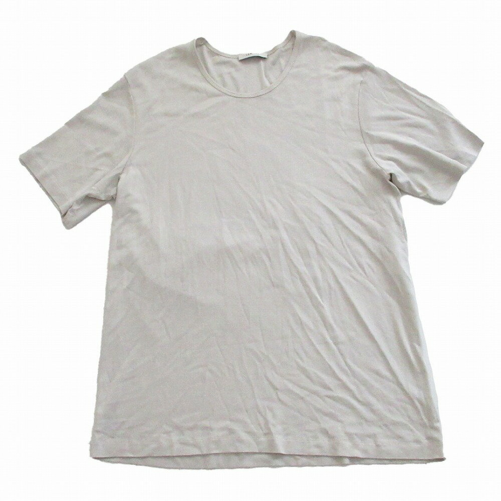 樂天商城 - LEMAIRE ルメール 半袖Tシャツ Rib U Neck TーShirt リブUネック カットソー オフホワイト L メンズ 【中古】