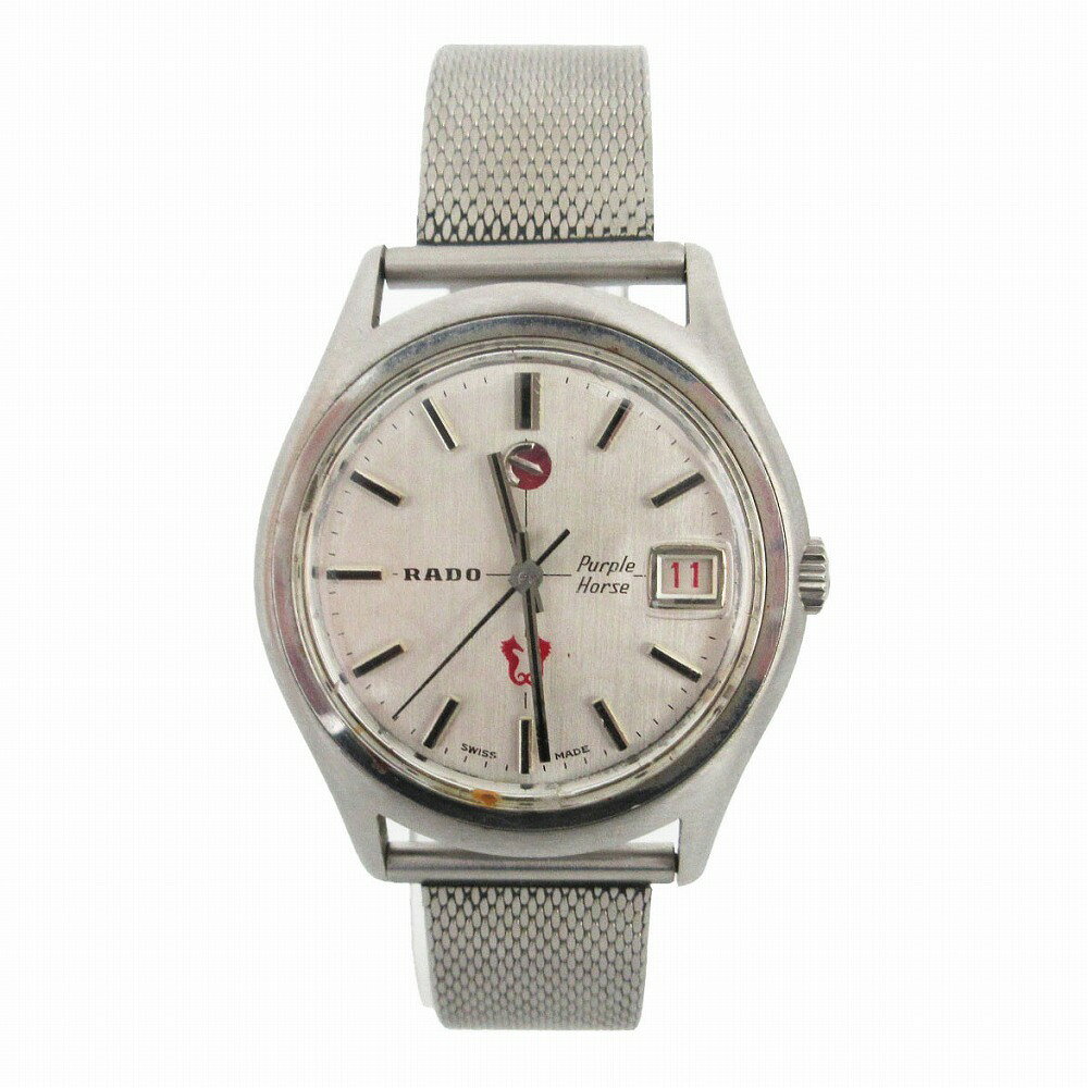 RADO ラドー 腕時計 パープルホース 自動巻き オートマ デイト シルバー メンズ 【中古】
